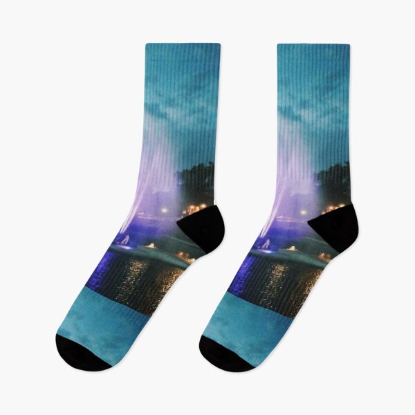 Item preview, Colorful fountain at night designed and sold by helenkaiy.