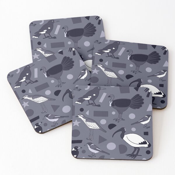 Item preview, Monochrome Birds of Brisbane, grey designed and sold by JesseIrwinArt.