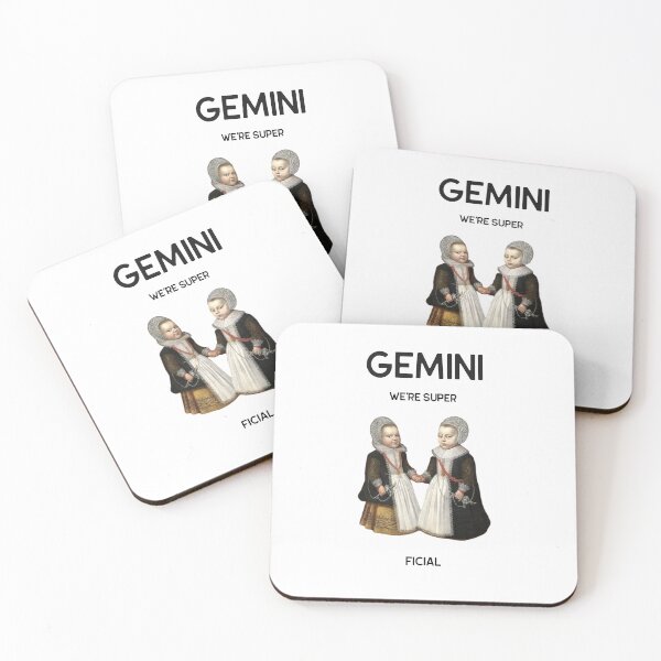 Item preview, Gemini are Super (ficial:) designed and sold by TheVintageGuild.