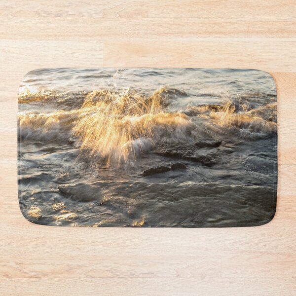 Item preview, Rough and Soft - Splashy Golden Brilliance on the Rocks designed and sold by Georgia Mizuleva.