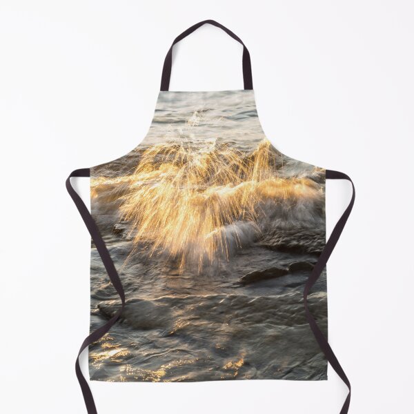 Item preview, Rough and Soft - Splashy Golden Brilliance on the Rocks designed and sold by Georgia Mizuleva.