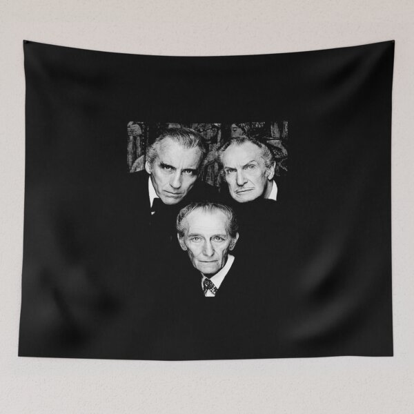 Item preview, Christopher Lee Vincent Price Et Peter T-Shirt Christopher Lee Vincent Price et Peter Cushing Dracula Vampire Cult Film Horreur Classique designed and sold by hlesliedesign.