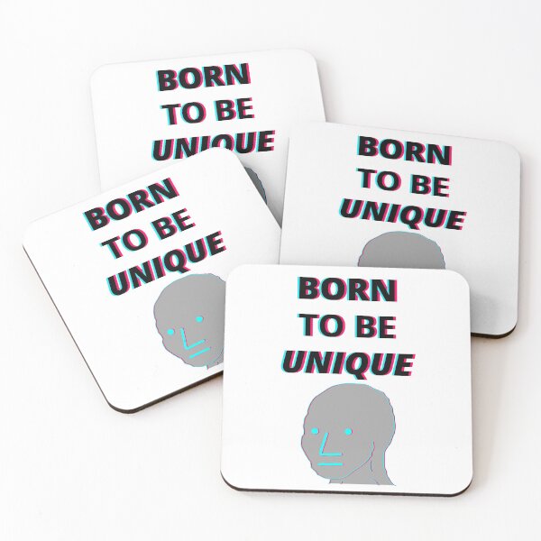 Item preview, Born To Be Unique NPC Wojak designed and sold by mommottix.