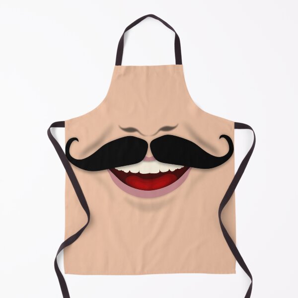 Item preview, Stylish Mustache - Open Mouth Smiling Face designed and sold by Rahdoo.