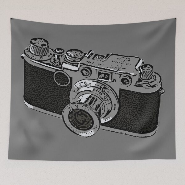 Item preview, Vintage Leica 35mm camera drawing. designed and sold by AdotCOMB.