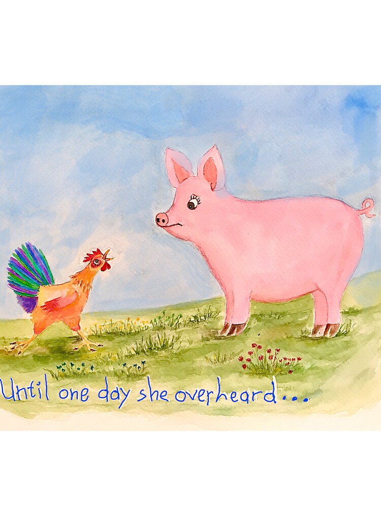 Thumbnail 2 of 2, Baby T-Shirt, Poppit did not know the word, "pork" (illustrated by Des Mitchell) designed and sold by denniepasion1.