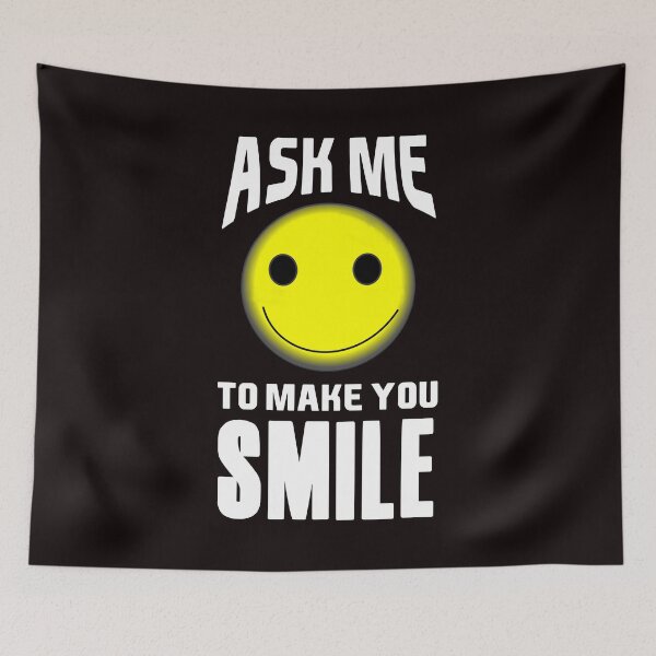 Item preview, Ask Me To Make You Smile - Cute Smiley Face and Text Effects Gift Trend Ideas designed and sold by leo121687.