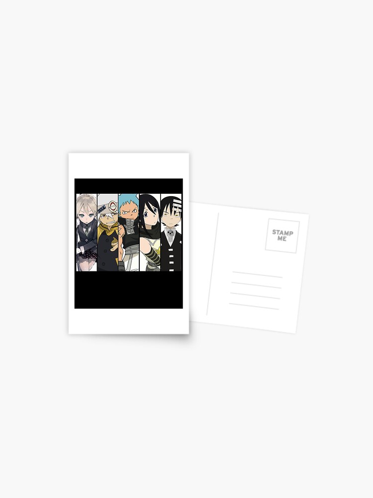 Graphic Love Soul Eater Japanese Fantasy Anime Characters Postcard For Sale By Earlmalia31 Redbubble