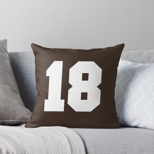 Item preview, 18 Number Cleveland Sports Eighteen Brown Jersey designed and sold by HelloFromAja.