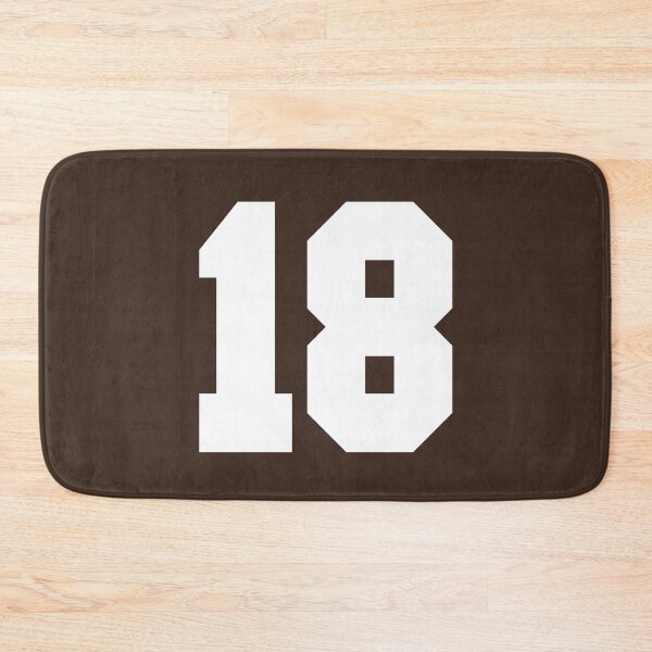 Item preview, 18 Number Cleveland Sports Eighteen Brown Jersey designed and sold by HelloFromAja.