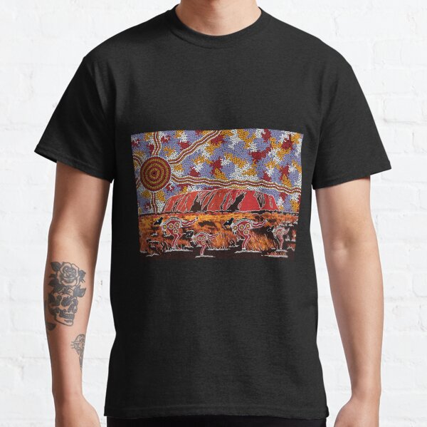 Authentic Aboriginal Art - Uluru | Ayers Rock Classic T-Shirt