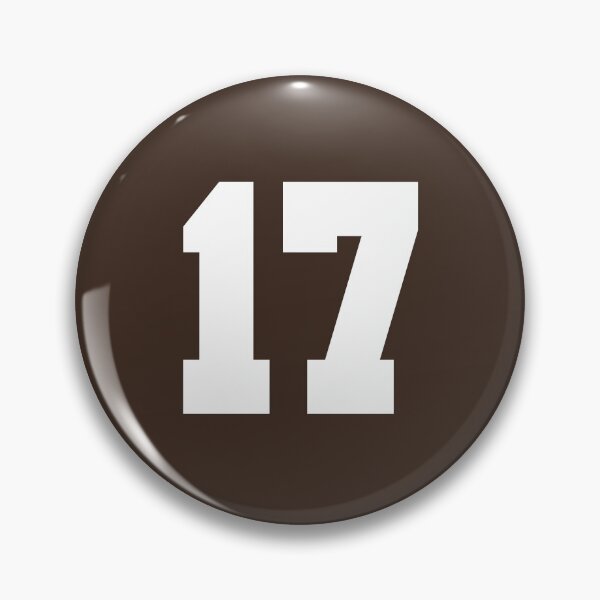 Item preview, 17 Number Cleveland Sports Seventeen Brown Jersey designed and sold by HelloFromAja.