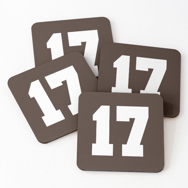 Item preview, 17 Number Cleveland Sports Seventeen Brown Jersey designed and sold by HelloFromAja.