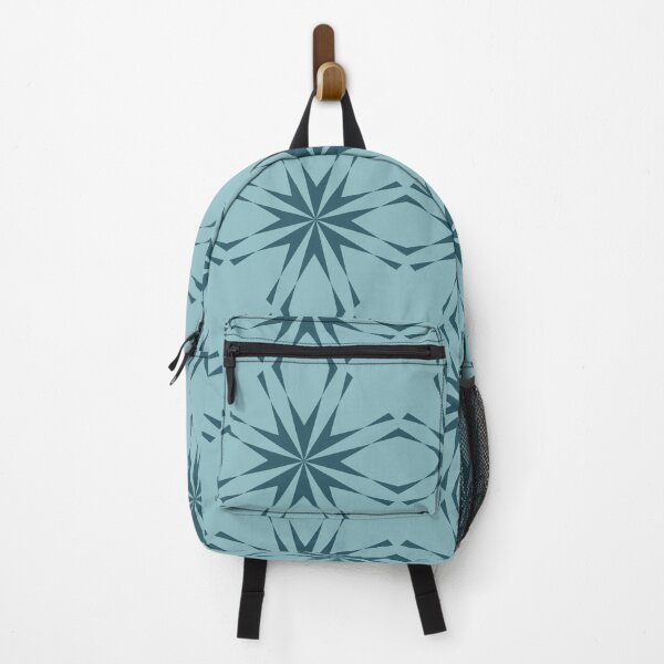 Item preview, Turquoise blue, decorative, cool, trendy illustration pattern of flower abstraction designed and sold by theendup.