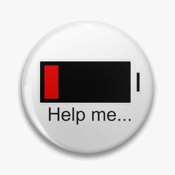 Item preview, Help me - Low Charge designed and sold by Swirlstache.