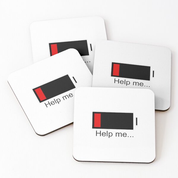 Item preview, Help me - Low Charge designed and sold by Swirlstache.