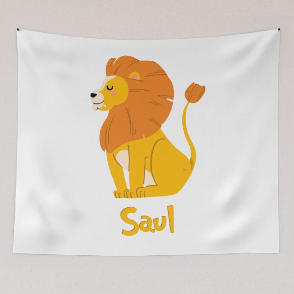 Item preview, Saul Lion Baby Boy Wild Animal Name designed and sold by HelloFromAja.