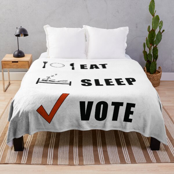 Item preview, Eat, Sleep, Vote - Red designed and sold by BusyMonkeys.