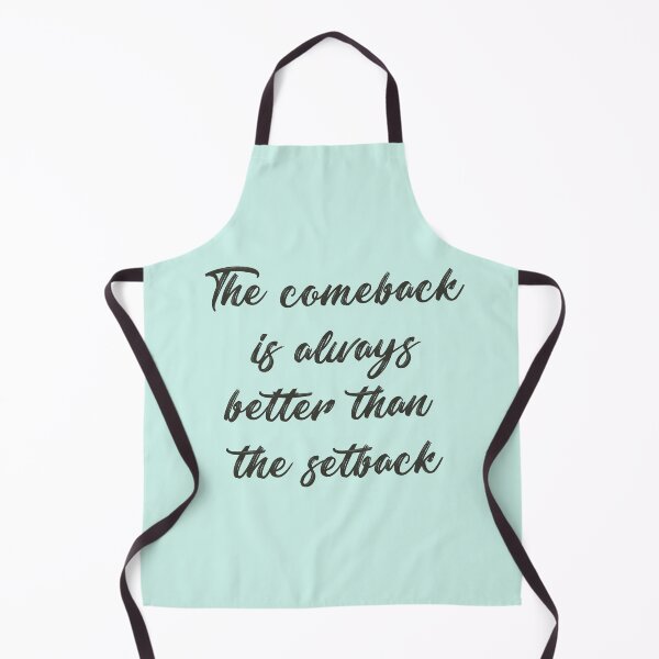 Item preview, 'The comeback is always better than the setback' saying designed and sold by Mandala & More.
