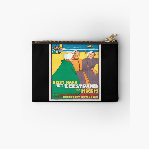 Item preview, Vintage T-Shirt Reist Naar Het Zeestrand Netherlands Vintage Wall Art designed and sold by hlesliedesign.