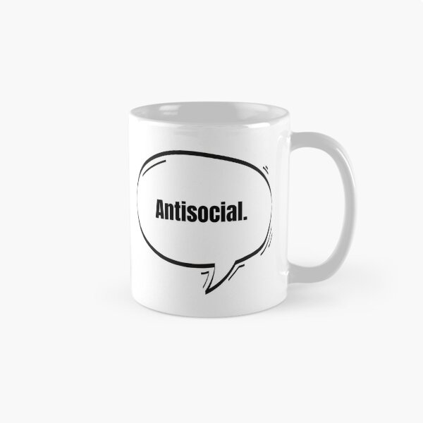 Artikelvorschau, Antisoziale textbasierte Sprachblase entworfen und verkauft von Nathalie Aynié.