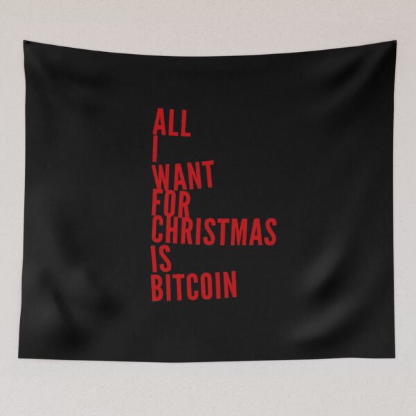 Item preview, All I want for christmas is Bitcoin designed and sold by Bouzdesigns.