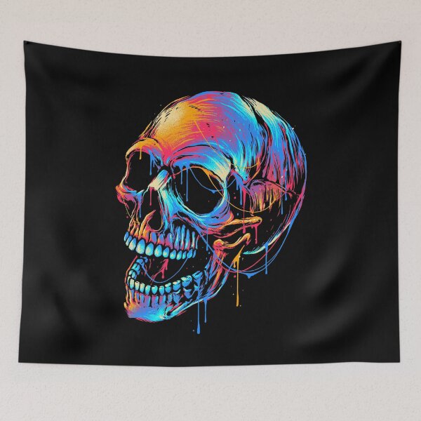 Item preview, Colorful Skull designed and sold by glitchy-gorilla.