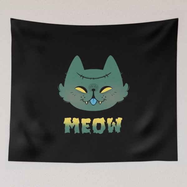 Item preview, Zombie Cat T-Shirt Zombie Meow designed and sold by hlesliedesign.