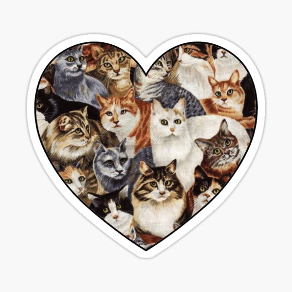 All The Kitties Sticker