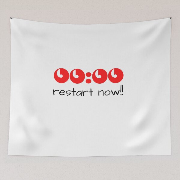 Item preview,  it's zero o' clock restart now designed and sold by Bubblegirl17.