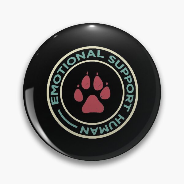 Item preview, emotional support human blue circle designed and sold by KerryABC.