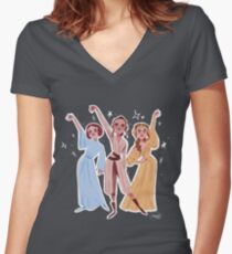 Work! (The Schuywalkers) Women's Fitted V-Neck T-Shirt