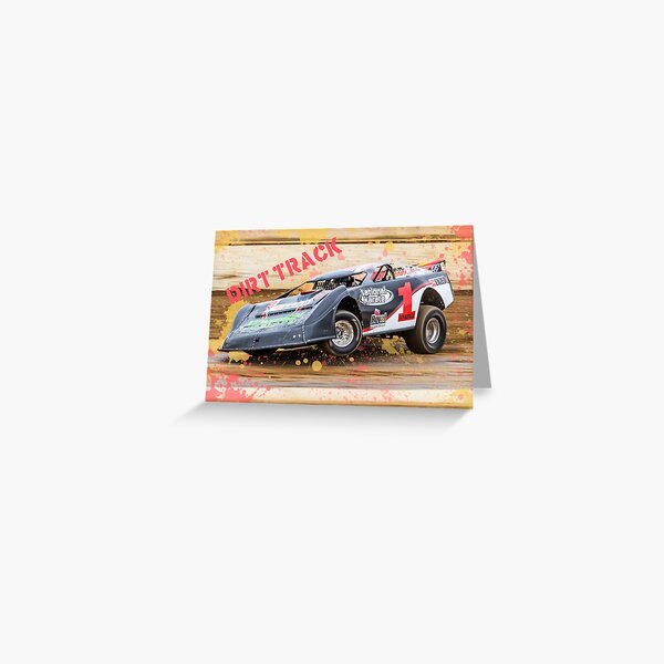 Dirt Track speedway racing 3 wheeler lift...driven by Ryan Alexander Greeting Card