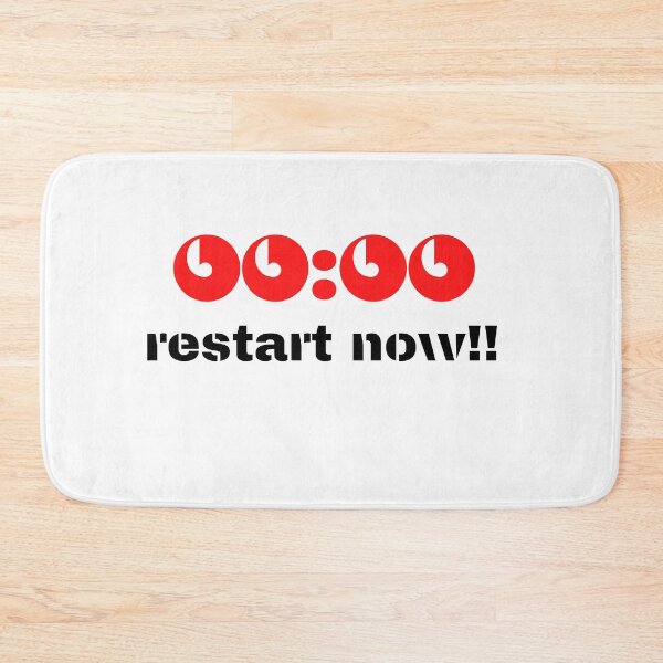 Item preview,  it's zero o' clock restart now designed and sold by Bubblegirl17.