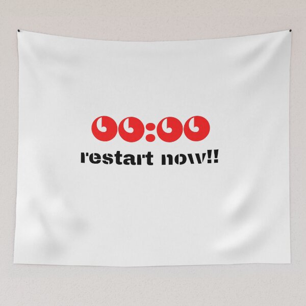 Item preview,  it's zero o' clock restart now designed and sold by Bubblegirl17.
