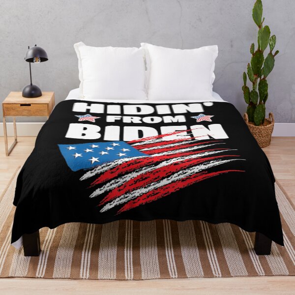 Item preview, Hiding from Biden USA Flag Trump 2020 Anti Joe Biden designed and sold by Pratt3443.