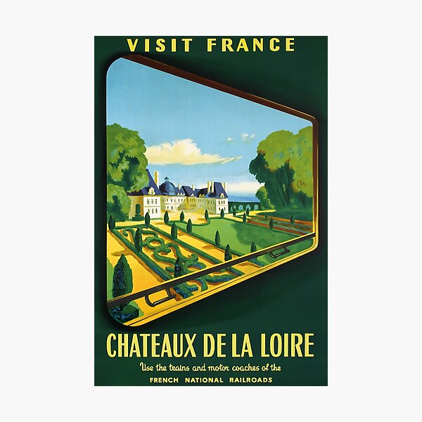 Item preview, retro Chateaux de la Loire designed and sold by CorasPosters.