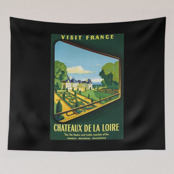 Item preview, retro Chateaux de la Loire designed and sold by CorasPosters.