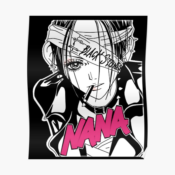 NANA Vintage Manga (black) Poster