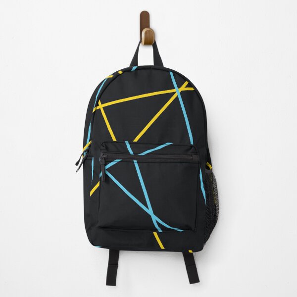 Item preview, Blue, yellow, modern, trendy, urban abstract illustration art with lines designed and sold by theendup.
