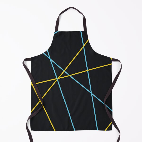 Item preview, Blue, yellow, modern, trendy, urban abstract illustration art  with lines designed and sold by theendup.