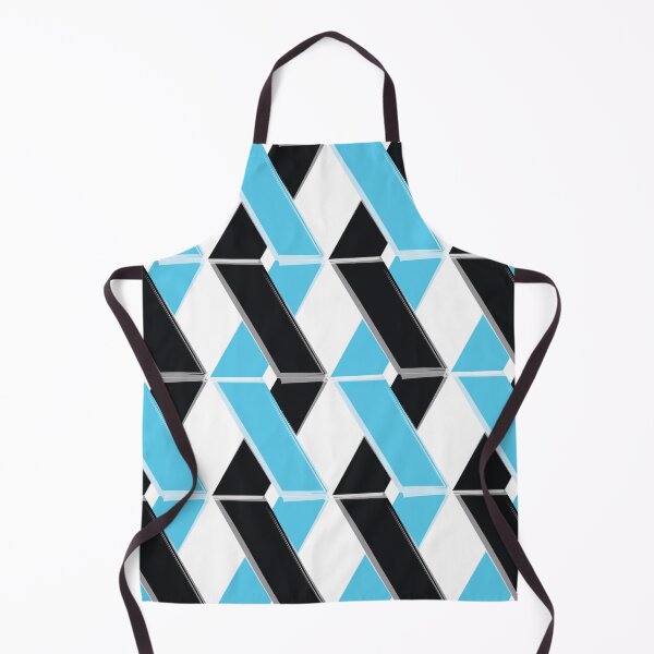 Item preview, Blue, black, bold, cool, trendy, urban illustration art with braided geometric shapes designed and sold by theendup.