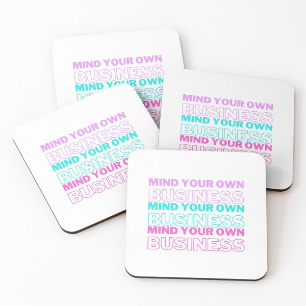 Item preview, Mind Your Own Business Purple Blue Pink designed and sold by A. P..