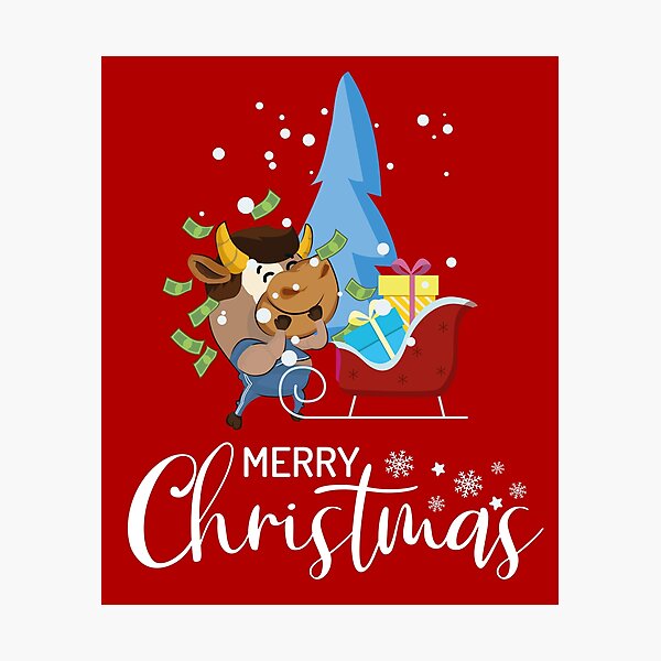 Item preview, Merry Christmas Ox Chinese Zodiac Animal Of The Year 2021 - Ox Near The Christmas Tree Cool Xmas New Year Gift designed and sold by FunnySunny T-Shirts.