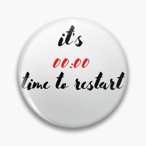 Artikelvorschau, Es ist null Uhr Zeit für einen Neustart entworfen und verkauft von Bubblegirl17.