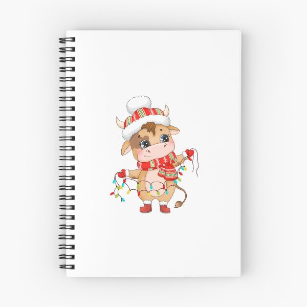 Item preview, Cartoon christmas cow with lantern designed and sold by KarolisLT.