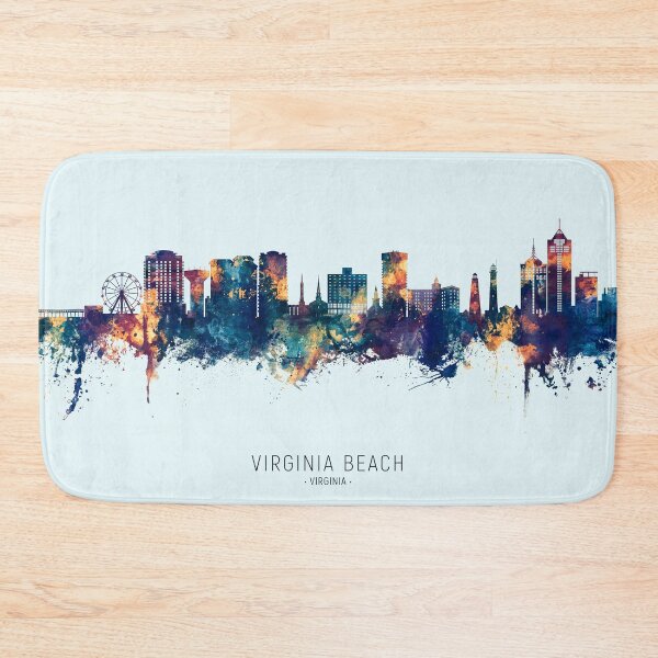 Artikelvorschau, Virginia Beach Virginia Skyline entworfen und verkauft von ArtPrints.