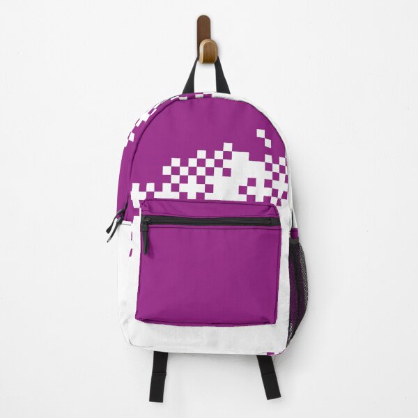 Item preview, The 8-Bit Pixel Fashion Pattern Purple White designed and sold by hatgirldesign.