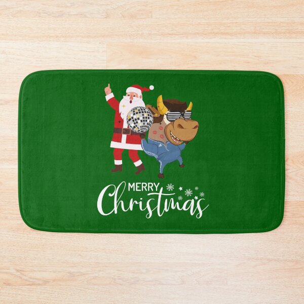 Item preview, Merry Xmas & Happy New Year 2021 Zodiac Animal Ox - Funny Ox In Retro Sunglasses With Dancing Santa  Disco Dancers Cool Christmas Gift designed and sold by FunnySunny T-Shirts.