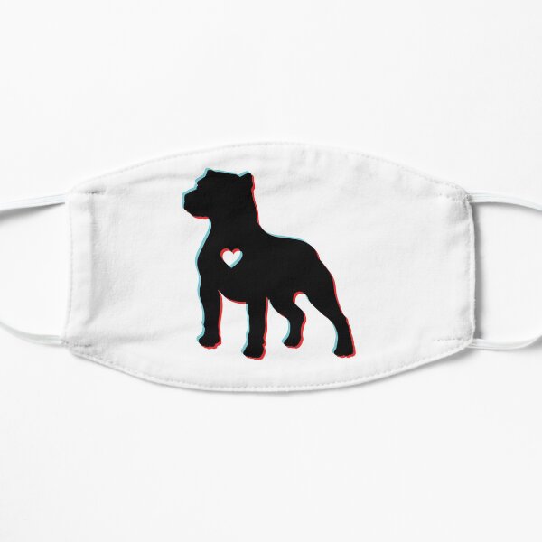 Pitbull Out of Focus Flat Mask